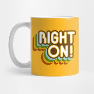 '70s Style 'Right On!' Mug